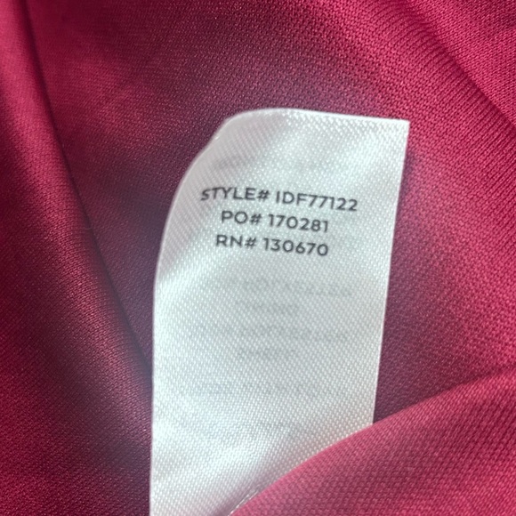 Lulu's Faux Wrap Midi Dress Large Party Holiday Chiffon Embroidered Asymmetrical - Picture 13 of 17